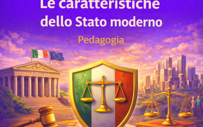 Le caratteristiche dello Stato moderno, studiare smart